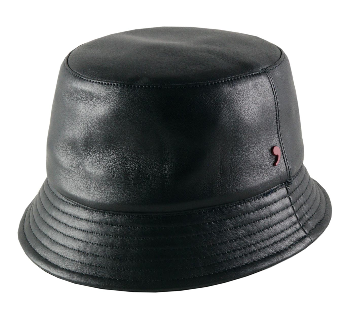 genuine leather bucket hat