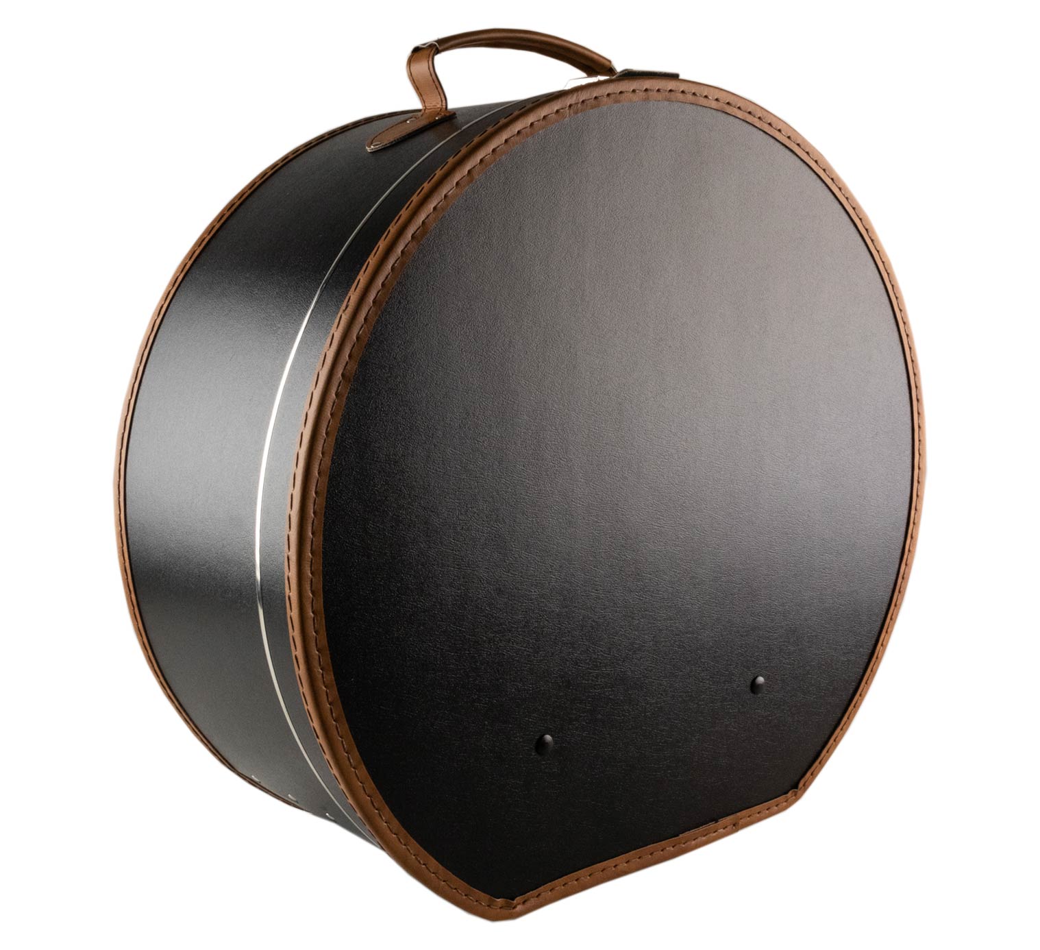Hat box prestige brown leather - Traclet Reference : 202