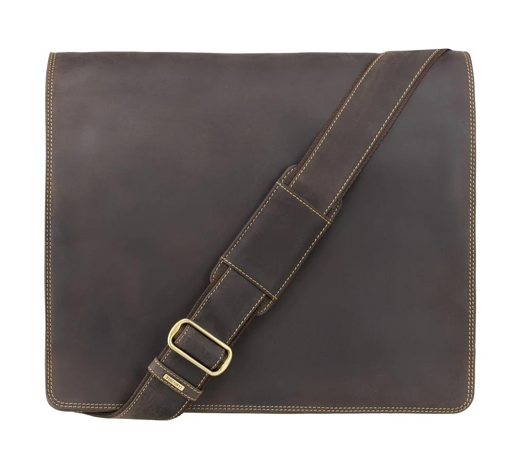 Visconti leather hot sale messenger bag