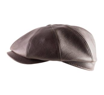 casquette cuir gavroche Dublino Pelle