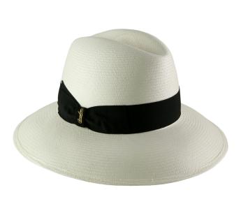 Chapeau Borsalino Polyester Blanc, déguisements pas chers - Badaboum