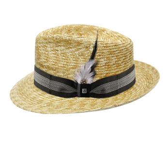 Chapeau de paille personnalisable My Straw Fino Fedora 